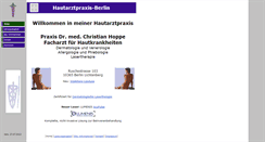 Desktop Screenshot of hautarztpraxis-berlin.com
